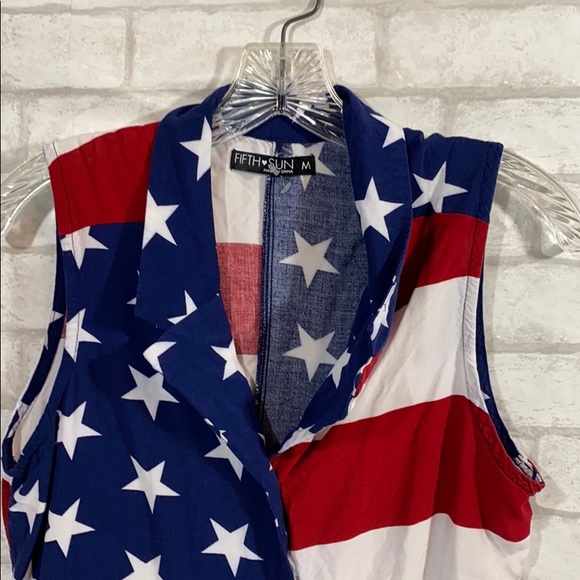 Fifth sun patriotic blouse size M - Picture 2 of 11